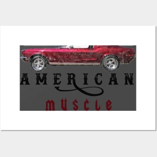 american muscle car Posters and Art